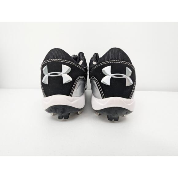 Men's Size 12 - Under Armour Natural 2 Low ST Black New In Box Baseball Cleats - Picture 7 of 9
